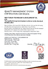 ISO9001 Certification (English)